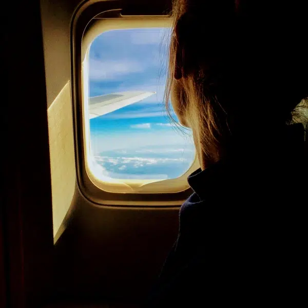 People sitting on the plane