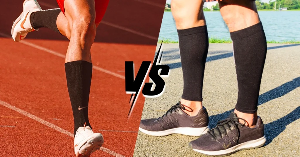 compression socks vs. sleeves